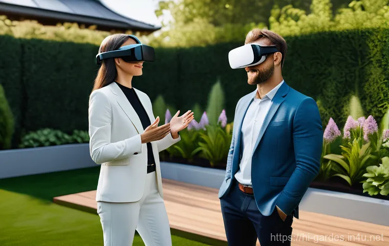 원예디자이너 직무에 필요한 소프트웨어 - **Prompt:** A young, elegantly dressed landscape architect, wearing stylish but appropriate casual a...